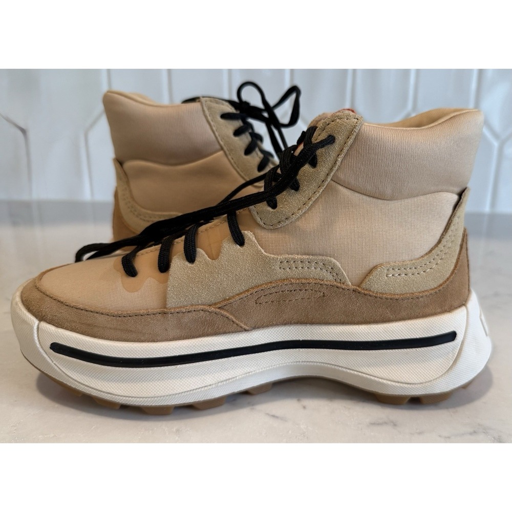 Sorel ONA Out N‎ About NL4856-209 Mid Sneaker Boots Womens 5 Beige - Picture 4 of 8